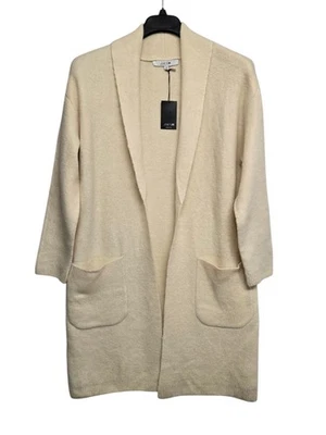 Joes Jeans Mujer XS Marfil Plumero Cárdigan Suéter Gran Tamaño Minimalista Neutro Foto 1 de 4