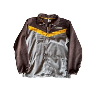 New Balance Winter Sport 18/20 Youth XL Adult M Gray Brown Yellow Fleece Jacket - Picture 1 of 8