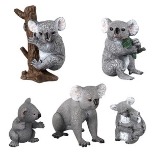 Children Kids Statue Animal Koala Model Plastic Lifelike Simulated Toy - Picture 1 of 22