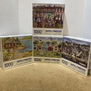 Bits and Pieces Puzzle Lot Of 4-1000 Piece Puzzles - Picture 1 of 5