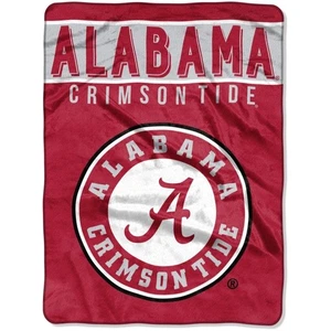 Offizielle NCAA Alabama Crimson Tide Raschel Überwurf - 60" weiche Polyesterdecke - Bild 1 von 5