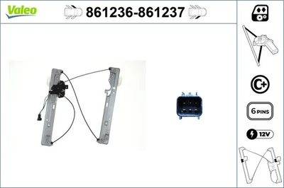 VALEO Fensterheber 861236 für FORD KUGA 2 DM2 EcoBoost 4x4 E85 TDCi - Bild 1 von 4