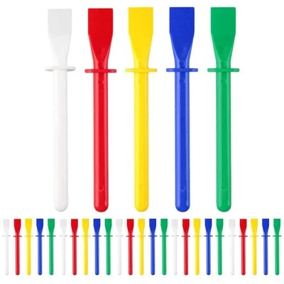 30Pcs Coloured Plastic Glue Spreader Spatula Sticks, 11cm Glue Spreader for Art - Image 1 of 4