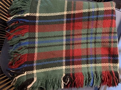 Fieldcrest Lap Blanket 100% Cotton Fringe 50X60 Made In USA - Image 1 of 4