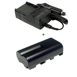 Battery PACK + Charger FOR NP-F330 NP-F550 SONY MVC-FD7 Rechargeable Lithium-ion - Picture 1 of 4
