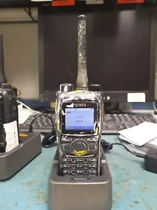 USED Hytera PD782 U(2) Two-Way Digital Radio w/ Antenna Battery & Charger AS IS - Picture 1 of 9