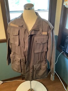 Willis & Geiger Vintage Safari Bush Militär 100 % Baumwolle Popeline Jacke L KEINE KAPUZE EUC - Bild 1 von 7