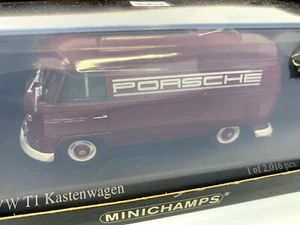 Minichamps 1/43 VW Volkswagen Kastenwagen 1963 Porsche - neu & ovp - Picture 1 of 4