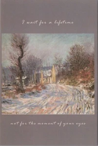 Tarjeta de imagen The Road at Giverny in Winter de Claude Monet 4"x6" nueva 2023 9813,3 - Imagen 1 de 6
