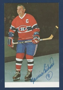 MAURICE RICHARD AUTOGRAPH 90'S POST CARD  48832 - Picture 1 of 2