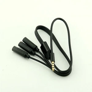 1x 3.5mm TRRS Male Plug to 3x 1/8" 3.5mm Stereo Female Audio Splitter Cable 50cm - Picture 1 of 6