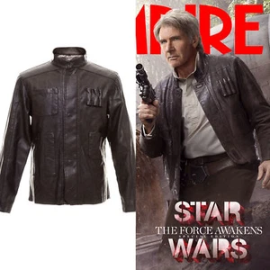 Star Wars El Despertar de la Fuerza Han Solo Chaqueta de Cuero Disfraz de Halloween - Imagen 1 de 5