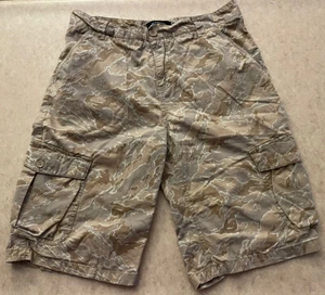 Lucky Brand Youth Camo Cargo Shorts Boys Size 18 Khaki - Picture 1 of 12