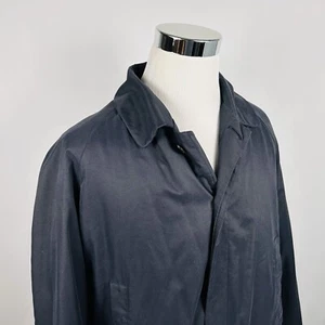 Chaps Ralph Lauren 44R Overcoat w/ Removable Lining Black Button Front - Picture 1 of 9