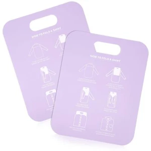 2 Pcs Shirt Folding Board Portable Clothes Folder Plastic Laundry folders for... - Picture 1 of 9