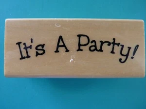 ¡Es una fiesta! -Frase sello de goma de ANITA'S - Imagen 1 de 2