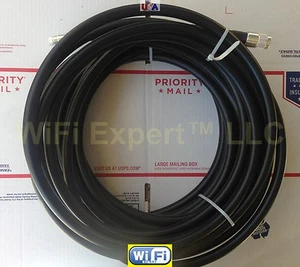 50-200' TIMES® LMR600UF LOW LOSS FLEX COAX RF CABLE N TYPE Male Female to M/F - Picture 1 of 6