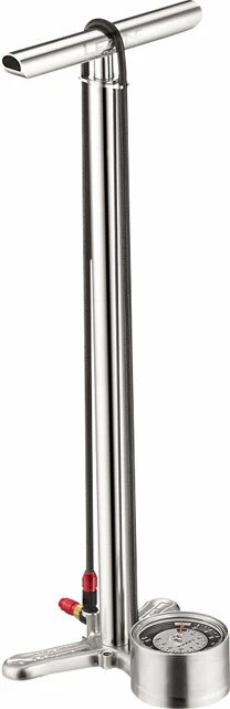 Lezyne CNC Floor Drive Pump: Silver - Image 1 of 1