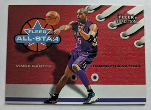VINCE CARTER, 2002-03 FLEER TRADITION ALL-STAR INSERT #1 of 10 AS, RAPTORS - Picture 1 of 2