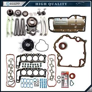 For 02-04 Dodge Ram 4.7 Head Gasket Set Timing Chain Kit Timing Cover Gasket Set - Picture 1 of 13