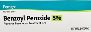Perrigo Benzoyl Peroxide 5% Acne Gel 3.2 oz (90gm) -Expiration Date 09-2025 - Picture 1 of 2