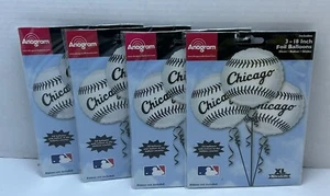 Chicago White Sox Anagram #119369 MLB Baseball Foil Balloon 3pk - NEW (x4) - Picture 1 of 2