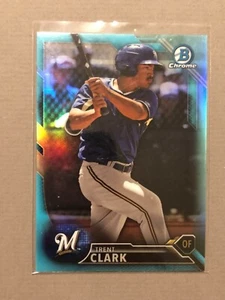 2016 Bowman Chrome Blue Sky Refractor #BDC-149 Trent Clark Grisham Brewers - Picture 1 of 2