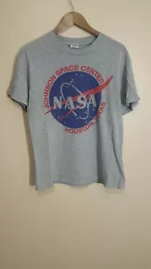Vintage NASA Johnson Space Center Houston Texas Shirt Size Medium Distressed - Picture 1 of 7