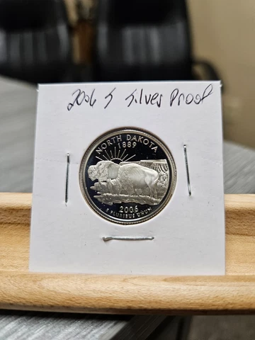 2006 S North Dakota Silver Proof State Washington Quarter Cover