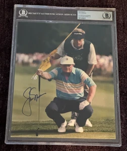 JACK NICKLAUS Signed 8 X 10 PHOTO BAS AUTO Graded 10 & Encapsulated - Picture 1 of 4