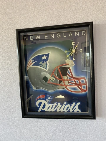 new england patriots Wall Clock Decoration Cover