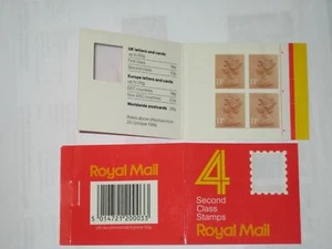 GA1  Barcode Window Booklet  4 x 13p Code F and Square Tab - Picture 1 of 1