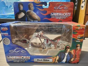 2004 Orange County Choppers Joy Ride 1:18 American Chopper Black Widow - Picture 1 of 6