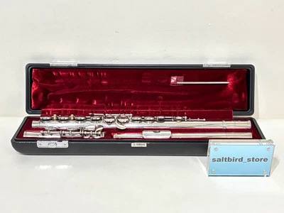 Flauta de placa plateada Yamaha YFL-311 YFE311 con estuche de Japón Foto 1 de 4