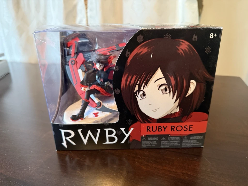 Rare RWBY Ruby Rose McFarlane Rooster Teeth Action Figure OPENED BOX - Image 1 of 4