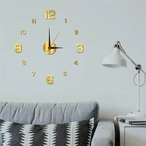 3D Luminous Frameless DIY Wall Clock Acrylic Mute Digital Decor for Home Office  - Picture 1 of 11