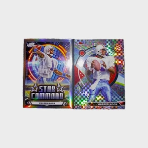 Warren Moon 2 Card Refractor Football Lot Houston Oilers - Picture 1 of 2