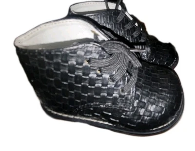Zapatos Josmo Walker para niños/bebés/niños pequeños todo cuero negro talla 3,5 Foto 1 de 4