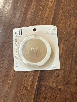 e.l.f. Clarifying Pressed Powder Light Beige 1306 Eliminates Shine & Breakouts - Image 1 of 4