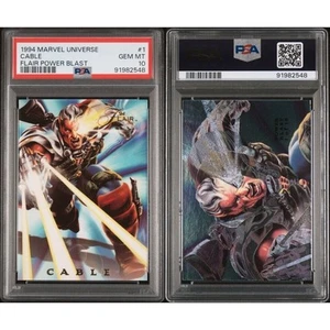 1994 Marvel Universe #1 Cable (Flair Power Blast) PSA 10 Gem Mint Low Pop X-Men - Picture 1 of 3