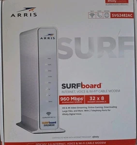 ARRIS SURFboard SVG2482AC DOCSIS 3.0 Cable Modem & AC2350 Wi-Fi Router - Picture 1 of 1