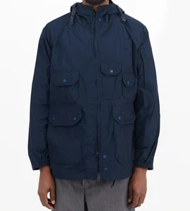 ENGINEERED GARMENTS MEN'S DARK NAVY MEMORY POLYESTER PARKA SIZE M USA MSRP $600 - Picture 1 of 11