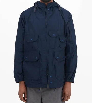 ENGINEERED GARMENTS MEN'S DARK NAVY MEMORY POLYESTER PARKA SIZE M USA MSRP $600 - Image 1 of 4