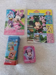 Vintage Disney's Mickey Mouse Clubhouse Cards SNAP & GO FISH & Stickers & Puzzle - Picture 1 of 11