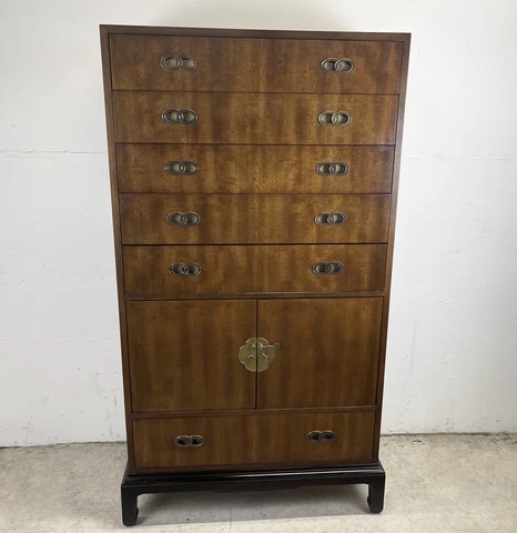 Vintage Modern Tall Chest of Drawers by Michael Taylor for Henredon Cover