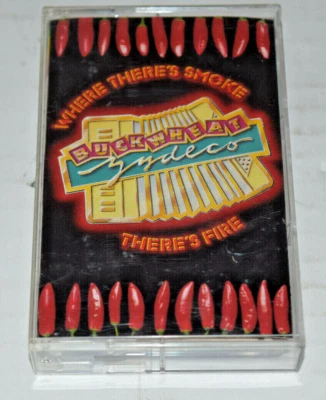 BUCKWHEAT ZYDECO WHERE THERE'S SMOKE CASSETTE TAPE - Imagem 1 de 4
