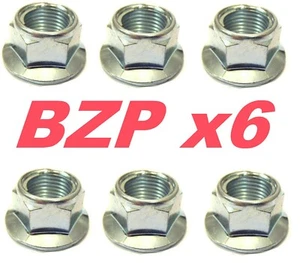 M10 x 1,25 BZP dadi a pignone dalla faccia liscia (confezioni da 6). Inserzione multipla - Foto 1 di 1