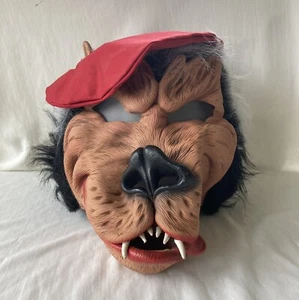 Big Bad Wolf Mask Be Something Studios 1988 Halloween 3 Little Pigs Dress Up - Picture 1 of 11