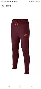 Nike Boy's Tech Fleece Pants Red Sz M 804818-625 - Picture 1 of 3