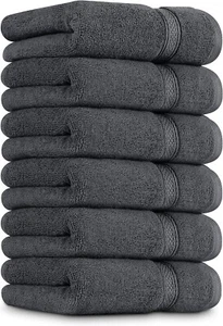 Premium Handtücher, 100% Baumwolle, ultra weich, 41x71 cm, Hotelqualität, 6er Pack, gratis 🚚 - Bild 1 von 8